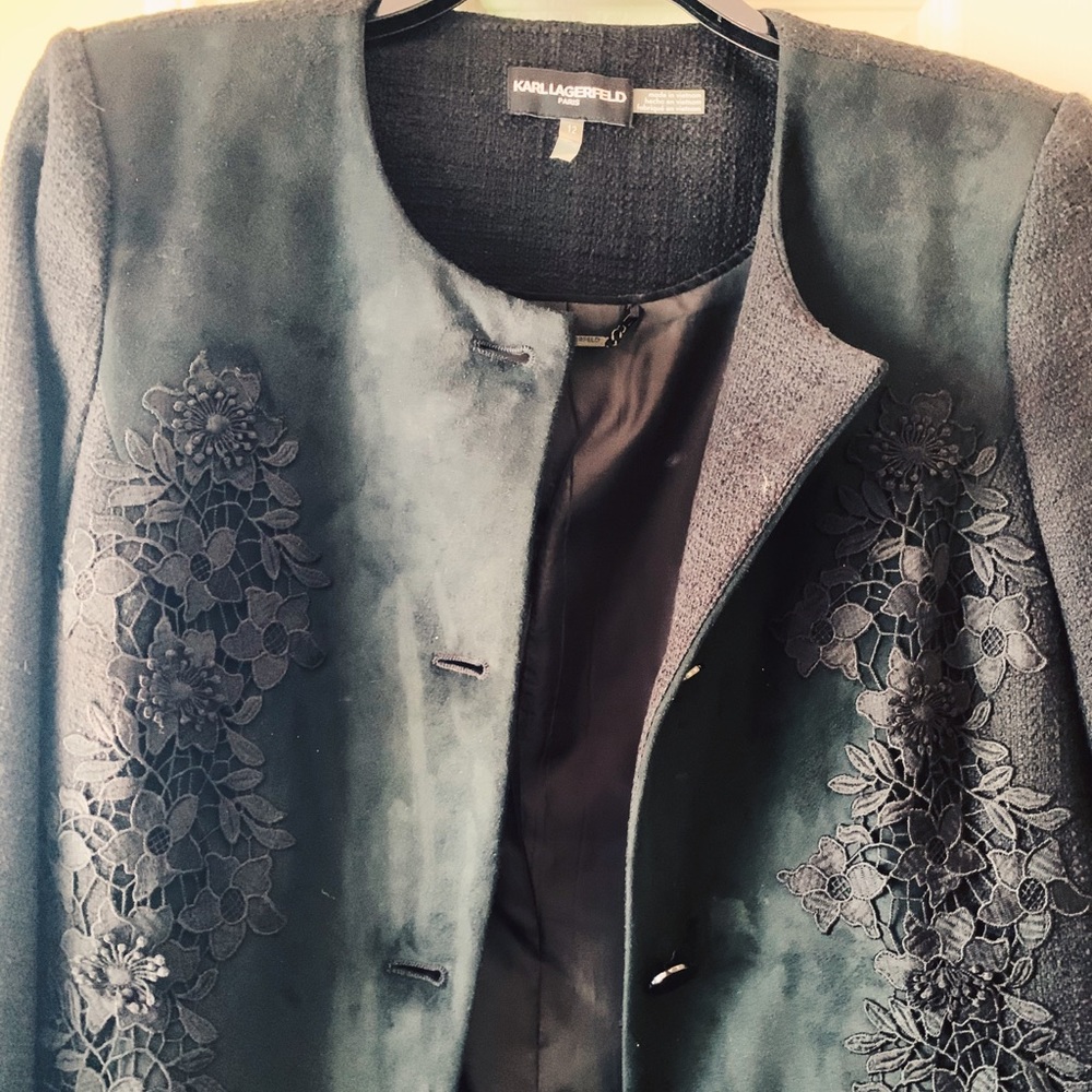 NWOT Karl Lagerfeld long blazer - 12